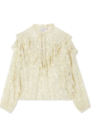 Never Fully Dressed Cream Jacquard Riley Blouse 14