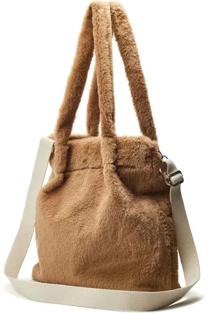 Moda In Pelle Bambi Fluffy Black Shoulder Bag one