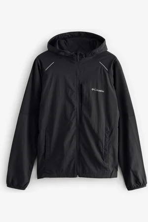 Columbia Blue Spire Valley Hooded Windbreaker Jacket XL