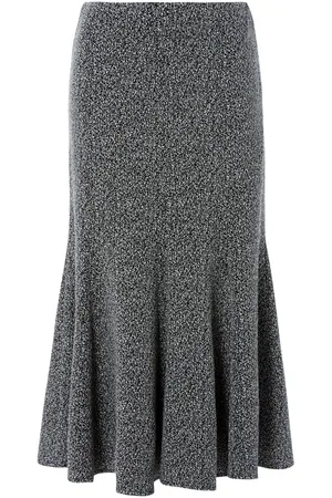 Roman Flared Textured Midi Stretch Skirt AU 12