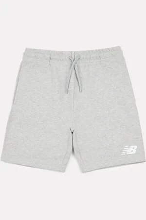New Balance Kids French Terry Stacked Logo 100% Cotton Shorts 12