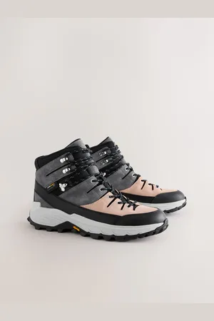 Next Grey Leather Forever Comfort Vibram Sole Waterproof Lace Up Hiker Boots AU 9 (EU 41)