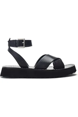 Moda In Pelle Larise Lightweight Eva Ankle Strap Leather Sandals AU 6 (EU 37)