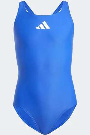 adidas Blue Small Solid Logo Swimsuit 4