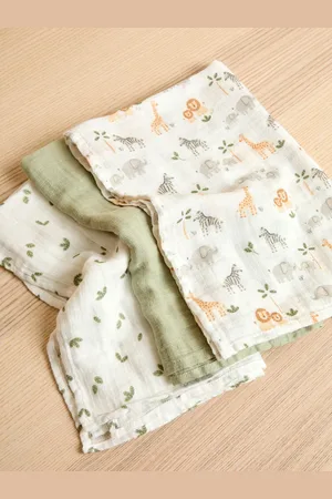 JoJo Maman Bébé 3-Pack Muslin One