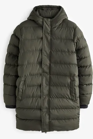 French Connection Green Row Long Length Parka Coat XXL