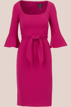 Adrianna Papell Bell Sleeve Tie Front Dress AU 10