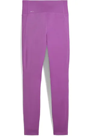 PUMA Purple Womens Tad Essentials Tights Sports Leggings L