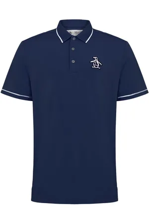 Original Penguin Oversized Heritage Piped Logo Polo Shirt L