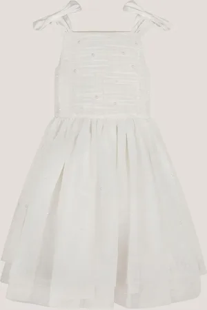 Monsoon Olivia Pearl Ruched Tulle Dress 7 Years (122cm)