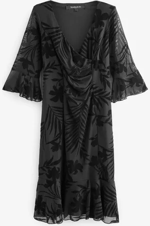 Scarlett & Jo Velvet Flock Flapper Dress AU 12