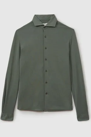 Reiss Bobby Modal Blend Cutaway Collar Shirt XS