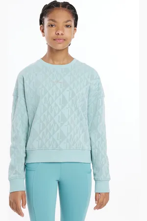 LeMieux Aqua Blue Young Rider Clea Crew Sweatshirt 7