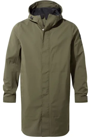 Tog 24 Green Glenton Long Hooded Waterproof Coat L