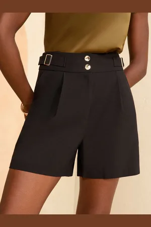 Love & Roses Petite Tab Tailored Button Shorts 8