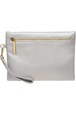 PURE LUXURIES LONDON Chalfont Leather Clutch Bag One