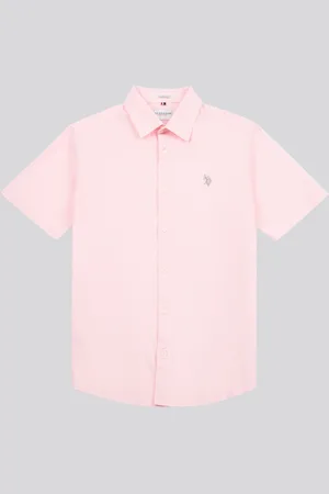 U.S. Polo Assn. U. S. Polo Assn. Mens Linen Blend Short Sleeve Shirt L