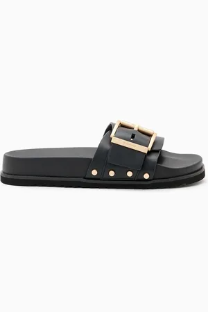 AllSaints AllSaints Black Ellie Stud Sliders AU 6 (EU 37)