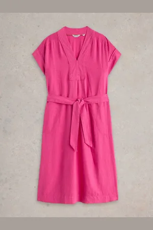 White Stuff Marianne Linen Blend Dress AU 12