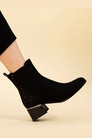 Lunar Bluebell Black Ankle Boots AU 7 (EU 38)