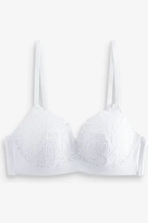 Next White Pad Non Wire A-E Lace Ultimate Comfort Bra 34 B