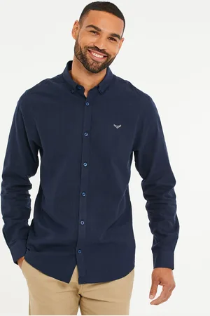 Threadbare Linen Blend Long Sleeve Shirt XL
