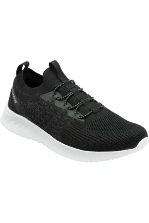 Lotus Black Slip-On Textile Trainers AU 9 (EU 40)