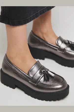 Simply Be Tassel Detail Chunky Loafers In Extra Wide Fit AU 7 (EU 38)