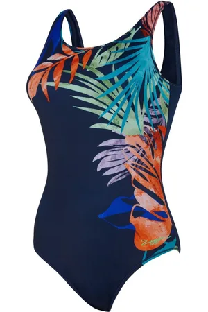 Zoggs Blue Scoopback with Foam Cupped Swimsuit AU 14