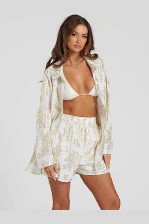 South Beach Starfish Metallic Jacquard Shorts AU 12