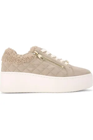 Carvela Connected Zip Faux Fur Fleece Trainers AU 5 (EU 36)