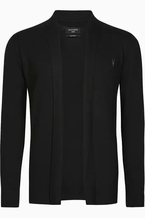 AllSaints AllSaints Black Mode Merino Open Cardigan L