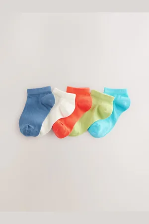 Next Bright Plains Cotton Rich Trainer Socks 5 Pack 12.5-3.5