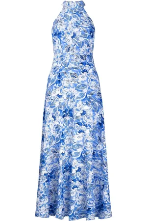 Joe Browns Petite Floral Printed Woven Halterneck Dress AU 14 Petite