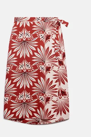 mint&berry Print Wrap Skirt AU 18