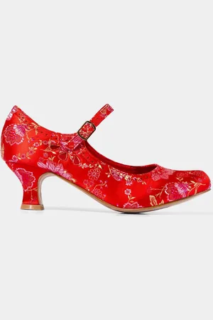 Joe Browns Satin Jacquard Mary Jane Heels AU 6 (EU 37)