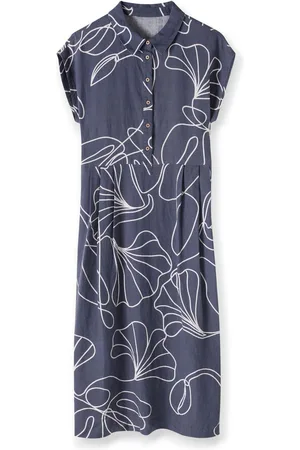 CELTIC & CO. Grown On Sleeve 100% Linen Midi Dress AU 14