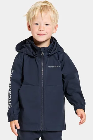 Didriksons Kids Blue Hallon Water-Repellent Jacket 6