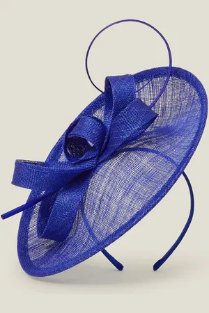 Accessorize Blue Dark Loop Quil Disc Fascinator Hat One