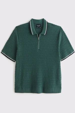 Abercrombie & Fitch Zip Polo Shirt large