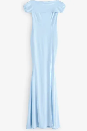 Club L Law of Attraction Bardot Draped Split Maxi Dress AU 14