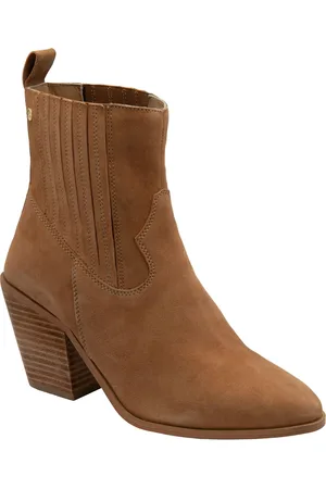 Ravel Brown Suede Pull-On Ankle Boots AU 7 (EU 38)