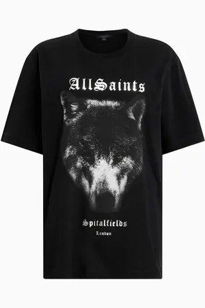 AllSaints AllSaints Black Dawn Boyfriend 100% Organic Cotton T-Shirt S
