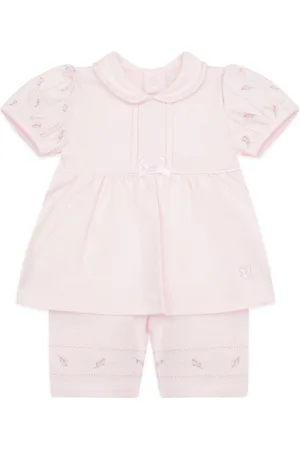 Emile et Rose Top & Shorts Set With Rosebud Emb Collar, Sleeve & Leg End 3 Months (62cm)