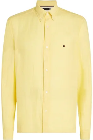 Tommy Hilfiger Regular Fit Essential Stripe 100% Linen Shirt M