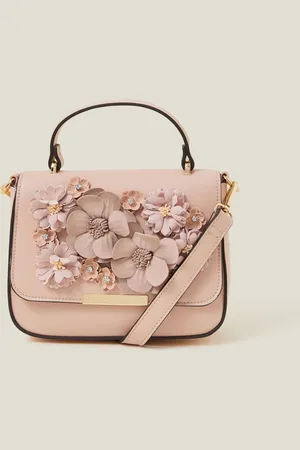 Accessorize Nude 3D Flower Top Handle Bag One