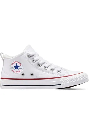 Converse White Malden Street Youth Trainers US 4 (UK 3)