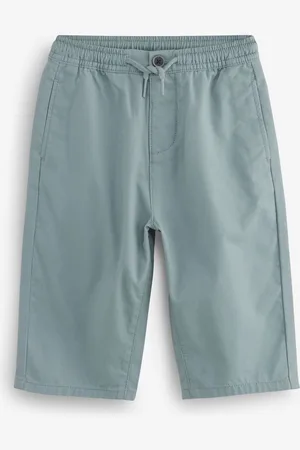 Next Blue Wide Leg 100% Cotton Chino Trousers with Elasticated Waist (3mths-7yrs) 2