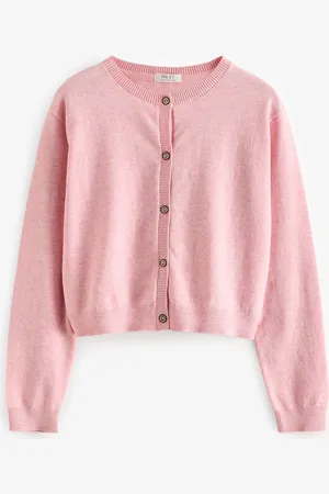 Next Pink Button Up Cardigan (3-16yrs) 5 Years (110cm)