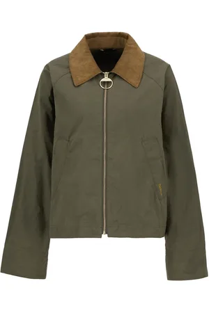 Barbour Green 100% Cotton Catlin Showerproof Jacket AU 16